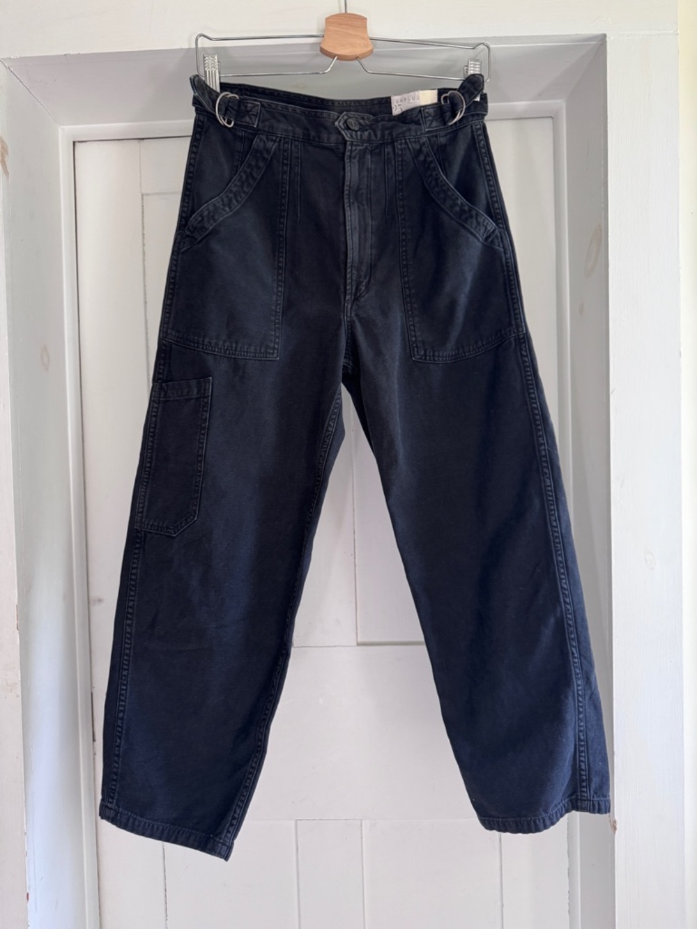 Citizens of Humanity Kendall Cropped Wide Leg Pants Vintage Black Size 25 COH